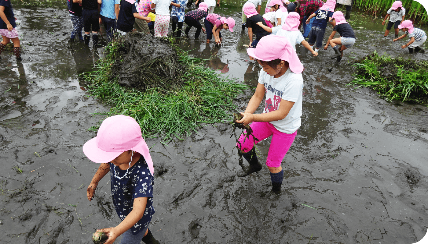 自然の中で、たくましく 情緒豊かに育ってほしい。